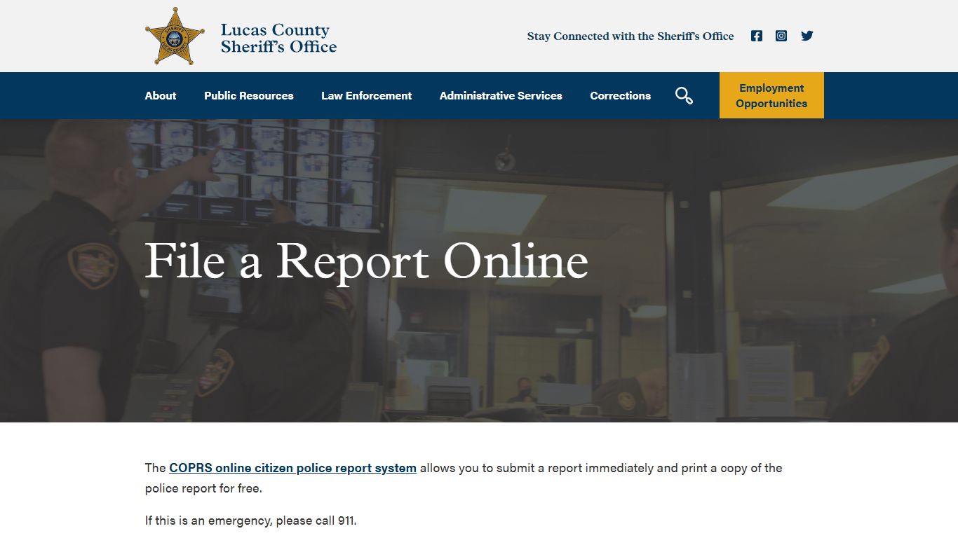 Lucas County Sheriff’s Office | Police Reports